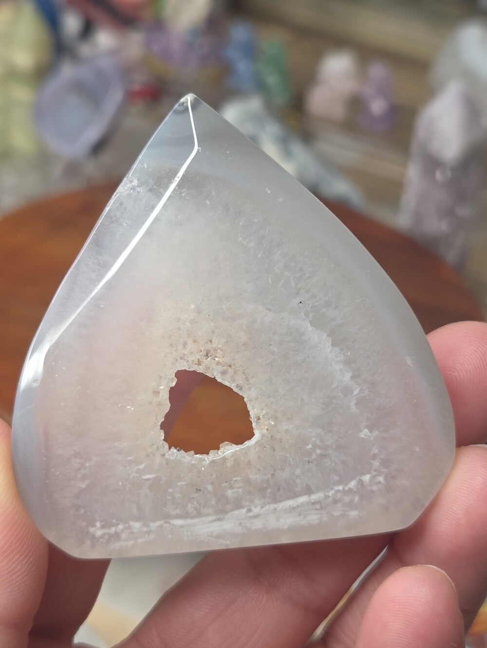 Druzy Agate Flame 3 In (Harmony) - Picture 4 of 4